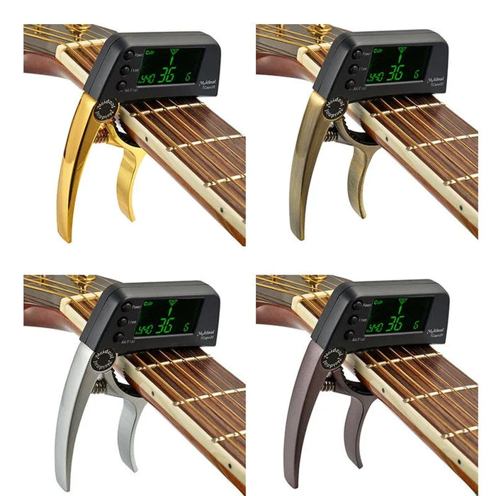Guitar Capo with Built-In Tuner