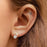 Simple Rose Gold Stud Earrings